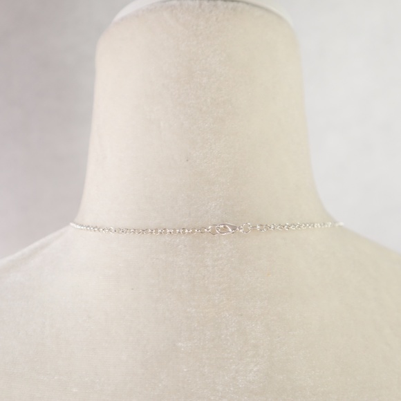 New Blue Topaz Pendant & .925 Silver Necklace - Picture 7 of 8